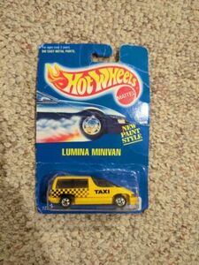 HOT WHEELS LUMINA MINIVAN #122352 1991 COLLECTOR No 259 ' TAXI ' YELLOW 5-SP 海外 即決