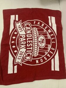 SF 49ers Farewell Season to Candlestick Park 1971-2013 Commemorative Towel NFL 海外 即決