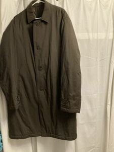 Coat Men 44L Brown VGC Weather Warm 海外 即決