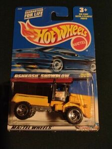 Hot Wheels 2000 Oshkosh Snowplow #233 Yellow Mattel Wheels 29289 Malaysia 海外 即決