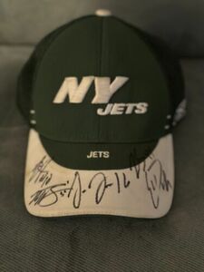 NY Jets Hat Autographed Licensed NFL Reebok Equipment Adult One size fits all 海外 即決