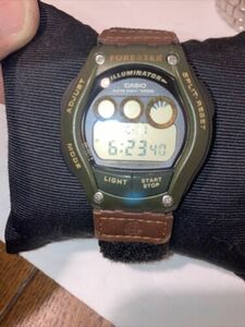 CASIO Vintage Forester FT-110H Digital Dial Green Band 100m WR accessories 海外 即決