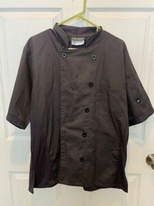 Cook Cool Adults Culinary Black Chefs Shirt Button Up M 海外 即決