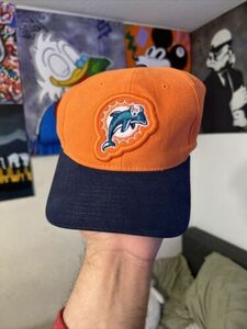 Miami Dolphins Orange /Aqua /Blue Vintage Hat Great Shape Starter NFL Pro Line 海外 即決