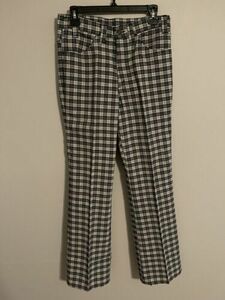 Vintage Levi's Gentleman's Jeans Green/Red Plaid Flare Pants - Men's 31x31.5 海外 即決