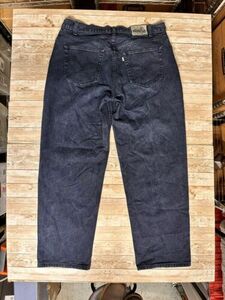 Levis Silvertab Jeans Mens Size 38x32 Loose Deep Blue Baggy Skater Wide Leg Y2K 海外 即決