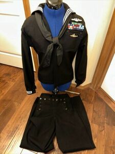 DSCP US Navy USS Maine Cable Dress Blues With Ribbons And Metal Pins W/ Pants 海外 即決