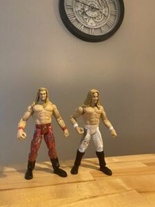 Edge And Christian Cage Signature Series Action Figure WWF WWE Titan Tron 海外 即決