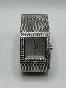 DKNY NY3404, 3ATM Women Watch With Clear Rhinestones And Steel Mesh Band NY-3404 海外 即決