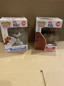 Funko pop Pets Max with cone #764 and Duke #296 海外 即決