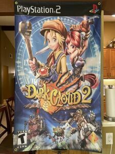 PS2 Dark Cloud 2 5' Flag Banner Poster / Sony PlayStation 2 JRPG RPG 海外 即決