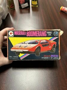 Japanese 1:28 scale EIDAI GRIP MASERATI BOOMERANG (37). Original box 海外 即決