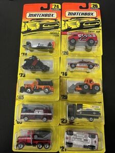 1996 Matchbox 75 Action System Car Lot of 10 New Sealed Police Fire Chevy Rare 海外 即決