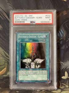 Yu-Gi-Oh! PSA 9 Super Rare Butterfly Dagger - Elma DCR-032 海外 即決