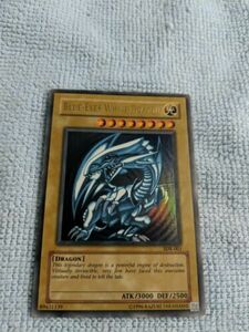 Konami Yu-Gi-Oh! Blue-Eyes White Dragon SDK-001 Card beautiful card 海外 即決