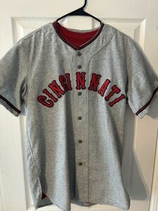 100% Authentic Johnny Vander Meer Cincinnati Reds Ebbets Jersey Size Medium 海外 即決