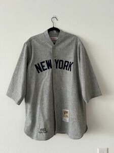 Babe Ruth 1932 Called shot Yankees Jersey, Size 48 Mitchell And Ness Made In USA 海外 即決