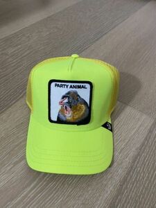 Goorin Bros The Farm Trucker PARTY ANIMAL - RARE - Capsule BABOON Yellow Hat New 海外 即決