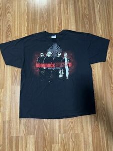 Vintage Mens Faded Spell Out The Boondock Saints II Movie Promo T-Shirt Black 海外 即決