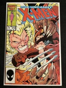 Marvel Uncanny X-Men #213 Sabertooth vs. Wolverine Psylocke Joins X-Men 1987 海外 即決