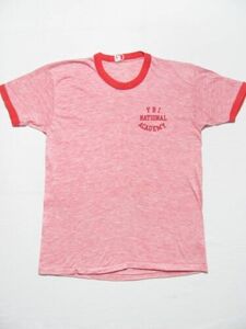 vintage FBI NATIONAL ACADEMY 70s Tri-blend Ringer USA Single Stitch t-shirt sz S 海外 即決