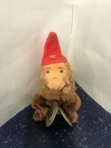 Vintage Monkey in Hat w/Star w/Cymbals Windup Toy-Japan-WORKS! 海外 即決