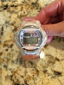 Baby G Casio Women's Pink Watch Water Resistant 200 M Alarm Chronograph 海外 即決