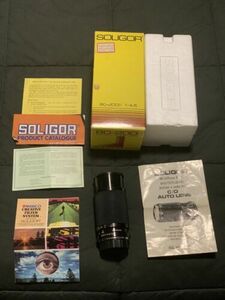 Soligor 80-200mm F4.5 Multicoated Zoom + Macro C/D Auto Lens in Box 海外 即決