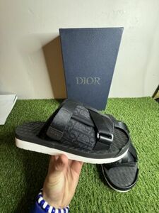 22cm(US4)0 (7 US) - Dior Alpha Slides ブラック BRAND 新品 海外 即決