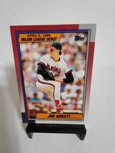 Jim Abbott 1990 Topps Major League Debut 1989 #1 California Angels 海外 即決