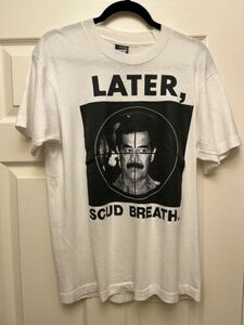 RARE Vintage US Army Saddam Hussein Scud Breath Parody T-Shirt Size Large Htf 海外 即決