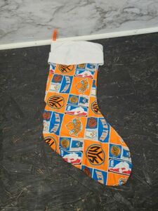 NEW YORK KNICKS Christmas Stocking 16" USED HANDMADE #35 海外 即決