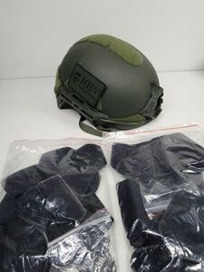 Medium Green Hard Head Veterans High Cut Ballistic Combat HHV ATE2 Helmet 海外 即決