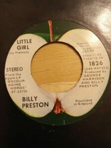 Billy Preston "My Sweet Lord / Little Girl" Apple 1826 7" 45 RPM バイナル Record 海外 即決