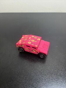 Hot Wheels Pink Hummer Peace and Love 1991 Vintage Diecast Toy Car 海外 即決