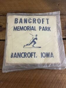Bancroft Iowa Memorial Park Baseball Stadium Seat Cushion Denis Menke Joe Hatten 海外 即決
