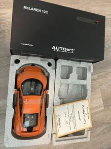 AUTOART MCLAREN MP4-12C 1/18 MODEL CAR ORANGE Diecast 海外 即決