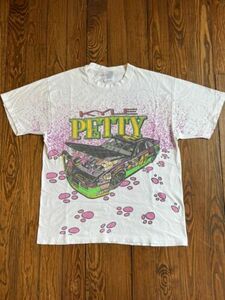 Vintage Pink Panther Kyle Petty Nascar T Shirt 90s Racing Cartoon Tee AOP Large 海外 即決