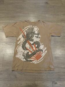 Vintage Y2K Hard Rock Cafe style grungy dragon shirt M 海外 即決