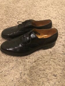 Trickers Jermyn Street Black Brogue Oxford Shoes Leather England Mens Size 9 海外 即決