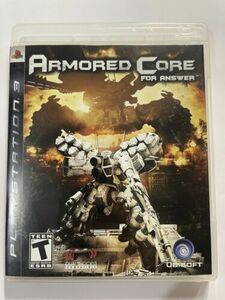 Armored Core: For Answer (Sony PlayStation 3, 2008) Complete In Box CIB* RARE* 海外 即決