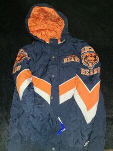 VTG NFL Starter Jacket Chicago Bears NWT Medium Sports Coat Rain Jacket 海外 即決