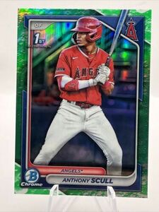 Anthony Scull 2024 Bowman BCP-107 Chrome Lunar Glow Refractors Angels 海外 即決