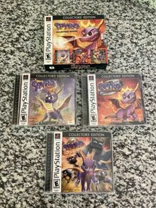 PS1 Spyro Collectors Edition 3 Game Set Complete With Storage Box Playstation 1 海外 即決