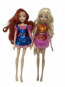 2 Jakks Pacific Winx Club 2012 Stella Bloom Believix Fairy Pixie Doll No Wings 海外 即決