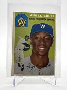 1954 Topps Angel Scull Baseball Card #204 EX Quality FREE SHIPPING 海外 即決