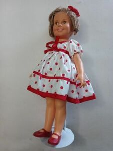 Ideal 1972 Shirley Temple 17” Doll Red Polka Dot Dress W/ Shoes & Socks With... 海外 即決