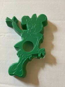 Vintage Walt Disney Green Minnie Mouse Cookie Cutter Plastic D1 海外 即決