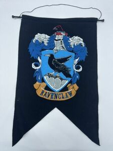 Harry Potter Wall Banner Pennant Ravenclaw Crest Flag Felt Rubies 20"x30" EUC 海外 即決