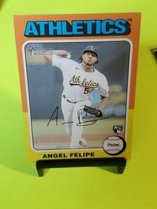 2024 Topps Heritage #147 Angel Felipe RC - Oakland Athletics 海外 即決